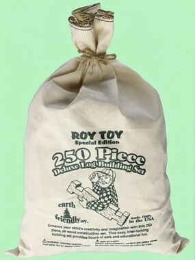 KIDS Roy Toy Special Edition Deluxe Log Building Set - 250+ Pieces